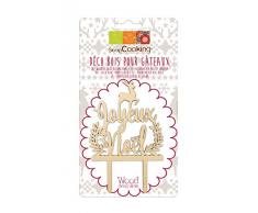 Scrapcooking 4999 - Decoración para tarta (madera), diseño de Navidad