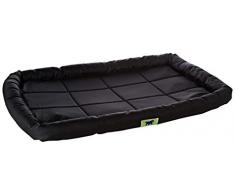 Ferplast Dog Bed Cama Tender Tech 75 Black Cushion, Negro, Mediano