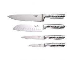 Set de 4 cuchillos acero inoxidable San Ignacio Origen plata (color)