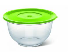 Emsa 514562 Superline - Ensaladera transparente con tapa (SAN y polipropileno, 22 cm), color verde