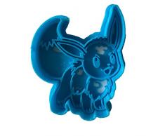 Cuticuter Eevee PokÃ©mon Cortador de Galletas, Azul, 8x7x1.5 cm