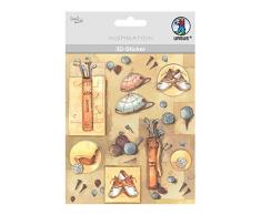 URSUS Pegatinas 3D Everyday compuesta por varios niveles, materiales de alta calidad, autoadhesivas, para decorar tarjetas de felicitación, scrapbooking y otras manualidades, carbón, talla única