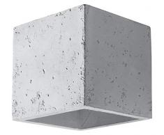 Sollux Lighting - Lámpara de pared (hormigón, 12 x 10 x 10 cm), color gris