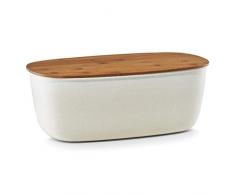 Zeller 2057723 bambú Pan Caja Blanca 35,4 x 20 x 13 cm