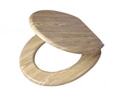Tiger Scaffold Wood Asiento de Inodoro, Madera, Marrón, 45,5x37,5x5,5 cm