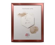 aFFa frames, Hekla - Marco de fotos (tablero DM, fÃ¡cil de limpiar, rectangular, con parte frontal de cristal acrÃ­lico, 9 x 13 cm), color dorado