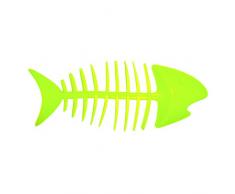 MSV Jabonera en Forma de Pez, PlÃ¡stico y PVC, Verde, 17.5x7x3 cm