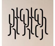 Ambiance-Live Adhesivo Decorativo para Pared Lluvia geomÃ©tricaÂ âÂ 55Â x 65Â cm. Negro