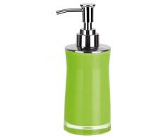Spirella 18,5 x 7,0 x 7,0 cm, Verde colección Sydney, Dispensador de jabón líquido, Acrílico