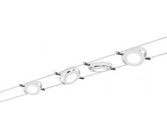 Paulmann 941.05 cuerda Sistema roundmac Juego ampliable Blanco Cálido 4 x 4 W LED Color Blanco Mate 94105 cuerda lámpara de techo lámpara