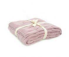 Homemania Plaid Rosa Cama 90 (130 x 170 cm)