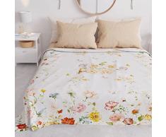 PETTI Artigiani Italiani - Colcha para Cama de Matrimonio, Primavera, Verano, Manta Ligera de Matrimonio, sÃ¡banas de Cama, Floral 06, 100% Made in Italy