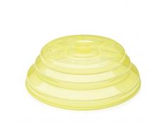IBILI 798500 Tapa Plegable para microondas de Silicona, Color Amarillo (26Â x 26Â x 3Â cm)