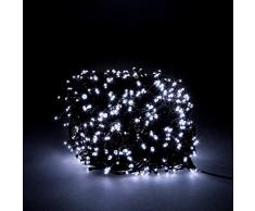 MAURER Guirnalda Luces Navidad 1000 Leds Color Blanco Frio. Luz Navidad Interiores y Exteriores Ip44