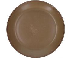 Tognana Terracota - Platos planos (210 mm, 6 unidades), color marrÃ³n