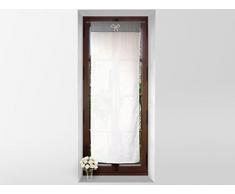 Mini Visillo Bordado de algodón 70 x 200 cm Emilie Gris de Soleil dâOcre