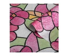 d-c-fix vinilo adhesivo para cristales ventanas Lisboa Summer estático opaco translúcido privacidad decorativo para mampara de ducha baño lámina pegatina 45 cm x 1,5 m