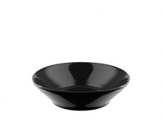 Alessi Tonale - DC03/2 B - Juego de 4 Platos hondos de cerÃ¡mica Stoneware, Color Negro