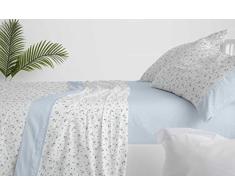 Burrito BlancoâJuego de sÃ¡banas, Cama de 150/160 (+ Medidas Disponibles)âPoliÃ©ster 50% AlgodÃ³n 50%âFÃ¡cil PlanchadoâDiseÃ±o 530, Azul