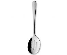 Grunwerg SSVGWDR/C Cuchara ranurada para Servir, Acero Inoxidable, Negro