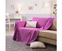 Sancarlos - Foulard Multiusos Liso Samuel Fucsia Fucsia - Multiusos para Sofa o Cama - Facil Mantenimiento - Esquinas Redondeadas