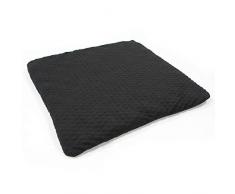 hjh OFFICE 780000 CojÃ­n de Gel Multifuncional MEDISIT I Negro 42x42 cm, CojÃ­n de Apoyo de Asiento de Silla con Perlas de Gel, CojÃ­n OrtopÃ©dico
