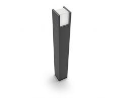 Philips myGarden Arbour - Poste, iluminación exterior, LED, aluminio, luz blanca fría, 10 x 10 x 77 cm, color antracita