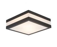 Lámpara de techo de acero y plástico AG 96233/63 11 W E27 antracita