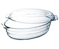 Ôcuisine 4936042 - Cacerola oval, 3 l, color transparente, 33 x 12 x 20 cm, color transparente