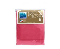 Nuit des Vosges Cotoval SÃ¡bana de Cama algodÃ³n Frambuesa 270Â x 325Â cm