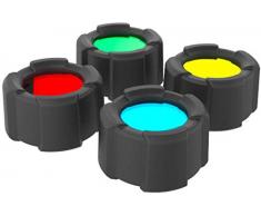 Led Lenser 501038 FILTROS DE 4 COLORES PARA LINTERNA MT10, Negro