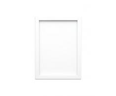 Frame Company Marco de Fotos y pósteres con Tablero de Fibra de Densidad Media, Listo para Colgar o Colocar de pie, con una lámina de plexiglás irrompible de Alta claridad, 7 x 5 cm, Color Blanco