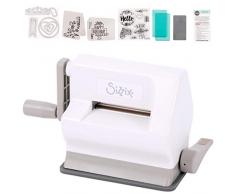 Sizzix Sidekick Starter Kit, mÃ¡quina de corte y repujado manual con ventosa en la base, troqueles Framelits y Thinlits, carpeta para embossing y mÃ¡s, tamaÃ±o 6.35 cm