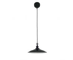 Faro Barcelona 62804 - LANG Lámpara colgante negra
