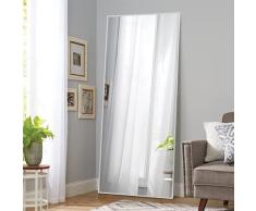 NeuType Espejo de Cuerpo Entero, Espejo de baÃ±o, Espejo de pie, Espejo Largo para Dormitorio, Marco de Metal, Plateado, 71 x 32 Pulgadas, sin Soporte