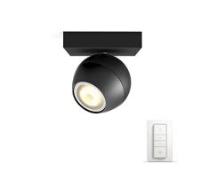 Philips Hue â Lámpara inteligente, Hue Buckram, Foco LED Inteligente, Luz Blanca de Cálida a FrÃa, Compatible con Alexa y Google Home, Color Blanco
