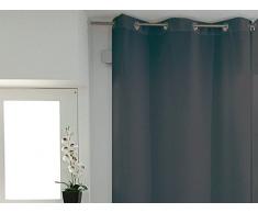 Soleil dOcre Alix, Cortina Lisa con Anillas Integradas, Gris (Anthracite), 140 x 180 cm
