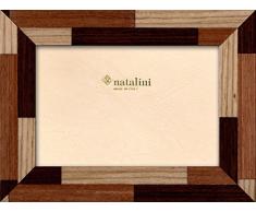 Natalini parqué ROVERE 13 X 18 Marco de fotos de cristal y madera, 23 X 18 X 1,5 cm