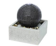 Fuente de interior y exterior moderna LED blanco, gran fuente decorativa para jardÃ­n, terraza, decoraciÃ³n de mesa Zen relajante, idea de regalo para ocasiÃ³n especial, 34 x 30 x 30 cm â Bonny ZenLight
