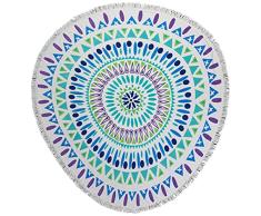 Coral Surf Toalla 100% AlgodÃ³n - 120cm DiÃ¡metro
