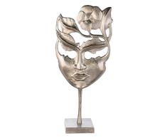 Casablanca Escultura â Flor Lady â Plata Envejecida, Altura: 57 cm
