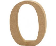 Escultura decorativa con forma de letraA, en tablero de densidad media, marrón, madera, marrón, 10 x 2 x 13 cm