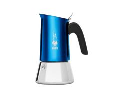 Cafetera Bialetti New Venus Blue 6 cup, mango anti-quemaduras, no apta para inducciÃ³n, 6 tazas (235 ml), acero inoxidable, Blue