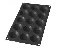 LÃ©kuÃ© Tartaleta multicavidades Negro Molde reposterÃ­a, Silicona, 15 cavidades