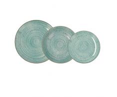 Quid Montreal Vajilla completa moderna de porcelana para 6 personas (18 piezas)|Platos llanos, Platos hondos, Platos postre, Color Ãnico, Talla EstÃ¡ndar
