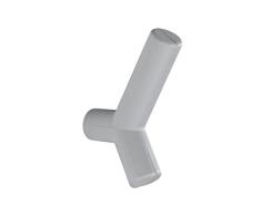 Wenko Gancho de Pared con imÃ¡n en Gris Claro, TPE/ABS, 2.5 x 12 x 12 cm