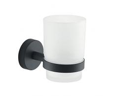 Gedy Eros Vaso, Cristal, Negro, 9,6x6,8x10,7
