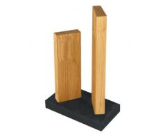 Kai STH 3.3 Shun - Bloque magnÃ©tico de Madera de Roble para Cuchillos (con Base de Granito)