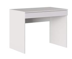 Iconico Home MIK Escritorio con cajÃ³n, Madera de ingenierÃ­a, Blanco Opaco, 100x55,5x76 cm