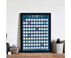 Póster con texto en inglésGift Republic Scratch Off Póster, Multi, talla única